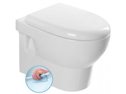 Isvea ABSOLUTE závěsná WC mísa, Rimless, 35x50 cm, bílá 10AB02002