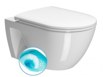 GSI PURA ECO závěsná WC mísa, Swirlflush, 55x36cm, bílá ExtraGlaze 880711