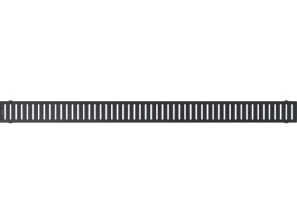Alcadrain PURE-1450BLACK - Rošt pro liniový podlahový žlab, černá-mat  + SLEVA 3% při použití kódu MS3 v košíku