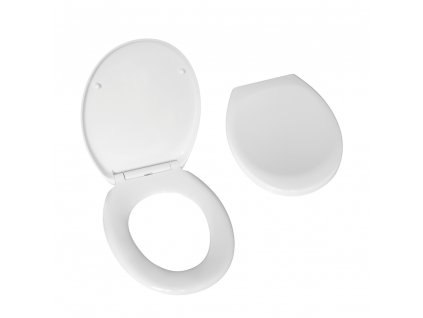 Slovarm - WC sedátko SOFTCLOSE, bílé, kovové závěsy, Duroplast DARIA - 672044