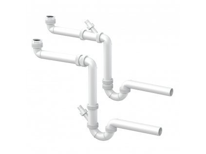 Slovarm - Sifon dřezový univerzální, s přípojkou a redukcí, 6/4“ - 5/4“ T-726N/I DN40 - 621208