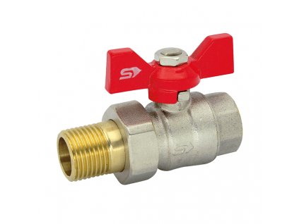 Slovarm KE-280 - Kohout kulový se závitovou přípojkou M/F motýl DN25 1" - 400133