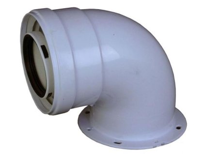 Regulus Koleno 90° 60/100 PP s přírubou 6384