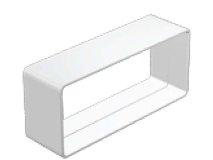 Regulus Nátrubek čtyřhranný DN125 plast, 60x200 7909 - 20186 - šedá