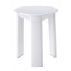 Gedy TRIO koupelnová stolička, průměr 33x40cm, bílá 2072
