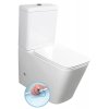 Sapho PORTO RIMLESS WC kombi, spodní/zadní odpad, bílá PC102WR