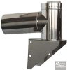 Regulus Patní koleno pr.80/125 PPH-A/Inox s přisáváním včetně držáku 8645