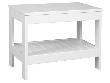 Aqualine ETIDE policový regál nízky 61x45x36 cm, biela mat ET061