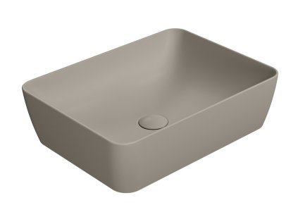 GSI SAND/NUBES keramické umývadlo na dosku 50x38cm, tortora mat 903705