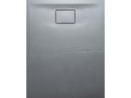 Sapho ACORA sprchová vanička,litý mramor,obdĺžnik 100x80x2,9cm, šedá,dekor kameň AC023