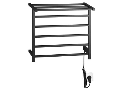 Sapho ELZOR elektrický sušiak uterákov 500x470 mm, 60 W, čierna mat EB510