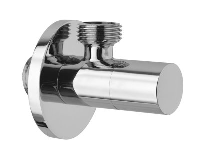 Sapho Rohový ventil s rozetou, guľatý, 1/2"x 3/8", chrom SL011