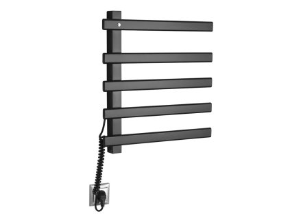 Sapho ELCOR  elektrický sušiak uterákov 480x520x50 mm, 63 W, čierna mat EB530