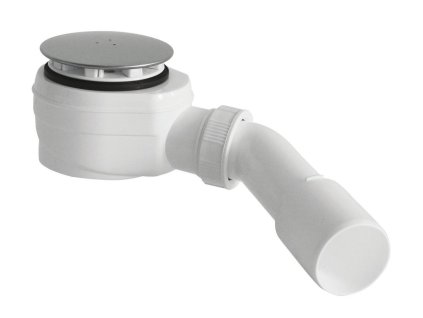 Bruckner Vaničkový sifón nízky, priemer otvor 60mm, DN40/50, krytka nerez lesk 162.640.3