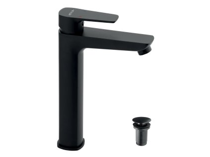 Novaservis Umývadlová batéria s odpadovou súpravou ECO čierna 58503,5