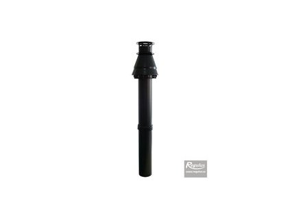 Regulus Komínek 80/125 PP černý 11255