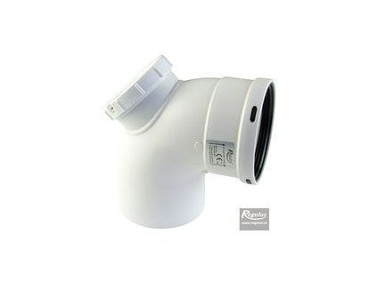 Regulus Koleno 90° pr.100 PP s inspekčním otvorem 12472