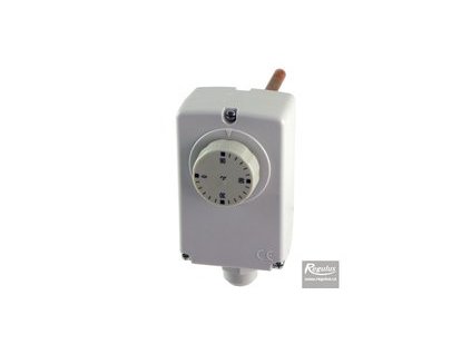 Regulus Termostat prov. zakryt. s jímkou 0-90°C, G 1/2", l=106 mm 18624