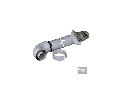 Regulus Vodorovné odkouření 60/100 sada s kolenem 8516