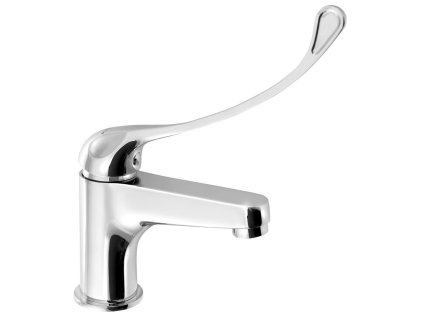 Bruckner SIEGER stojánkova umývadlová batéria bez výpuste, výška 150mm, lekárska páka, chróm 914.004.1