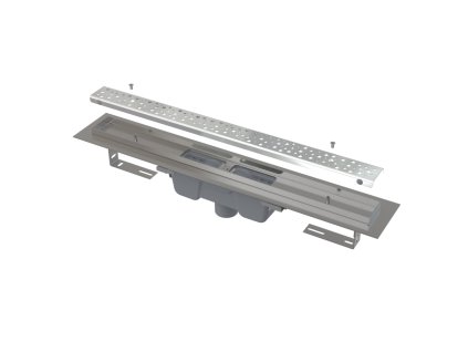 Podlahový žľab Antivandal s roštom, zvislý odtok