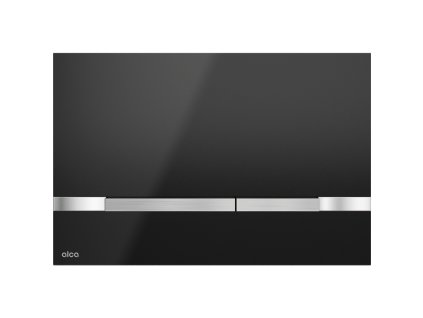 Ovládacie tlačítko pre predstenové inštalačné systémy, nerez-čierna lesk