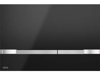 Ovládacie tlačítko pre predstenové inštalačné systémy, sklo-čierna