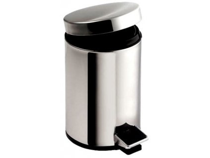 Aqualine SIMPLE LINE odpadkový koš guľatý 5l, lestená nerez 27105