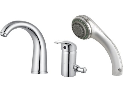 Aqualine KASIOPEA trojprvková batéria na okraj vane, chróm 1107-30