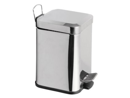 Aqualine SIMPLE LINE odpadkový koš hranatý 3l, lestená nerez GAQ003