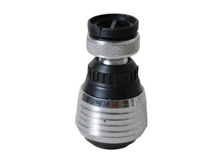 Aqualine Perlátor s kĺbom a prepínačom, redukcia (F22x1 a M24x1) chróm a plast B003