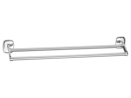 Aqualine RUMBA dvojitý držiak uterákov 600x114mm, chróm RB111