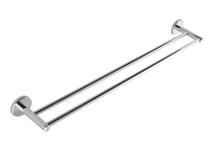 Aqualine SAMBA dvojitý držiak uterákov 600x120mm, chróm SB111