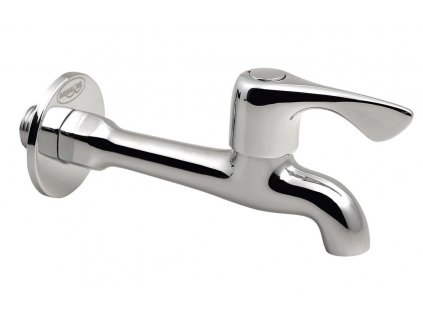 Aqualine Nástenný guľový ventil 1/2", dlhý, chróm ZY12062