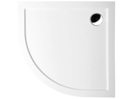Polysan SERA sprchová vanička z liateho mramoru, štvrťkruh 100x100cm, R550, biela 62111
