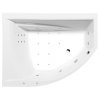 Polysan TANDEM L HYDRO-AIR hydromasážna vaňa, 170x130x50cm, biela 96611HA