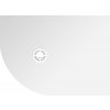 Polysan FLEXIA sprchová vanička z liateho mramoru štvrťkruh, s možnosťou úpravy rozmeru, 110x80cm, R550, pravá 91271