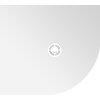 Polysan FLEXIA sprchová vanička z liateho mramoru štvrťkruh, s možnosťou úpravy rozmeru, 100x90cm, R550, ľavá 91321