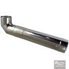 Regulus Koleno 90° pr. 80/125 PPH-A/Inox s trubkou 0,5 m 15209