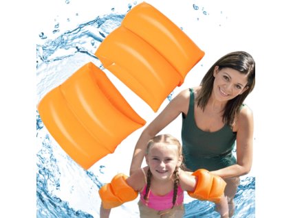 Motylki rekawki do nauki plywania plywaczki dla dzieci BESTWAY 32005 pomaranczowe 171124