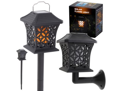 Lampa solarna latarenka wiszaca stojaca 12LED 132845