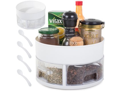 152899 13 verk 24267 otocny kuchynsky organizer bily