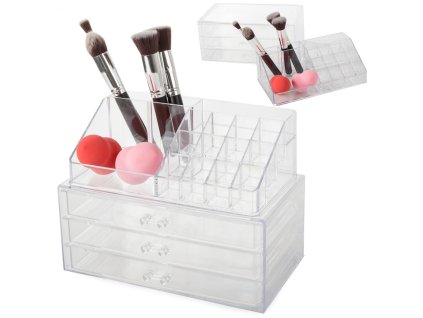 153967 8 verk 15444 pruhledny organizer na kosmetiku