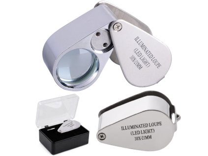 154876 9 verk 09053 skladaci mineralogicka lupa led zvetseni 30x