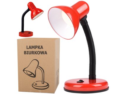 154915 verk 12254 cze retro stolni lampicka cervena