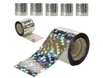 Odstraszacz ptakow tasma odblaskowa odstraszajaca ptaki 4 8cm x 50m 5 sztuk 158350