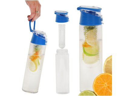 166509 5 kik kx4391 3 lahev na vodu s ovocnou vlozkou 800 ml modra