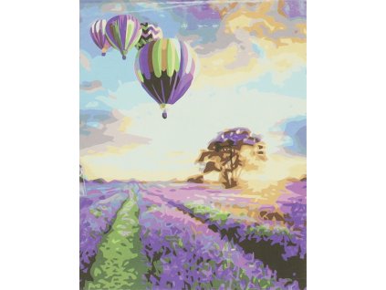 Obraz malowanie po numerach 40x50cm pole lawendowe 136124