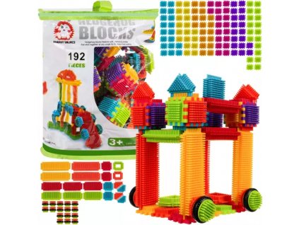 166578 15 kruzzel 20376 barevna konstrukcni stavebnice hedgehog blocks 192 ks