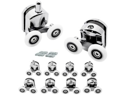 167862 ruhhy 22900 kolecka ke sprchovym koutum 8 ks chrom